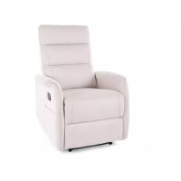 Apsildāms massāžas krēsls SOLON M BREGO gaiši bēšs